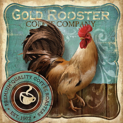 The Gold Rooster By Artist Conrad Knutse