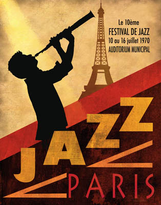 The Jazz In Paris By Artist Conrad Knutsen