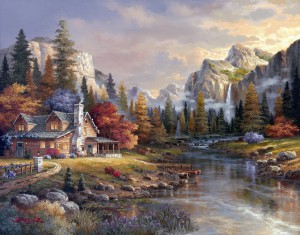 Mountains By Lee - Tile Mural Creative Arts