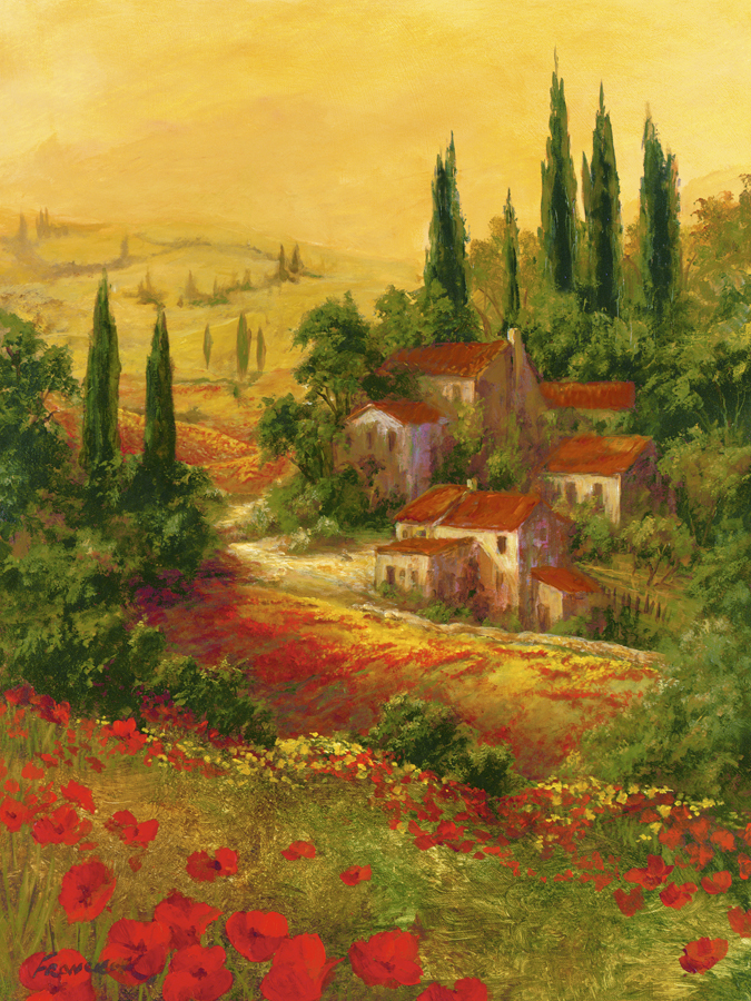 Poppies Of Toscano II By Art Fronckowiak