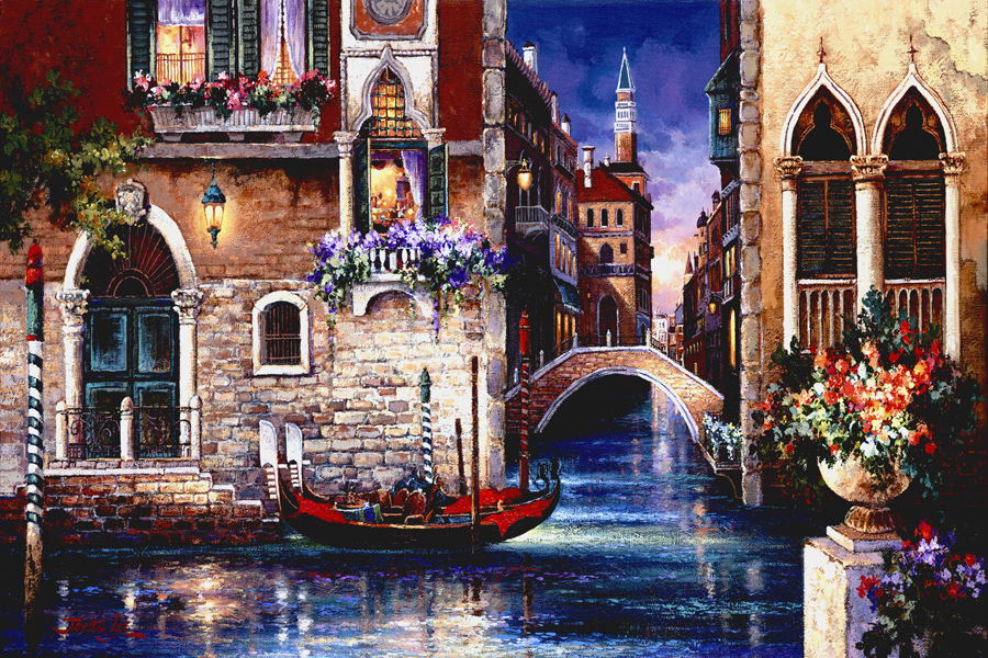 The Streets Of Venice By Artist James Lee