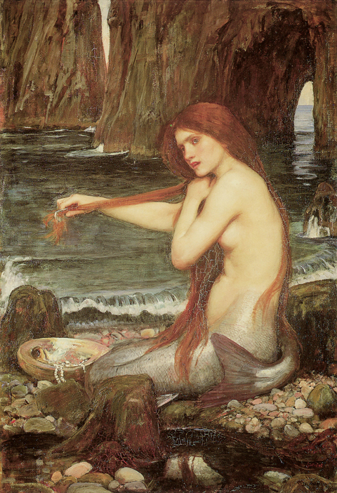 Mermaid By John Waterhouse - Tile Mural Creative Arts
