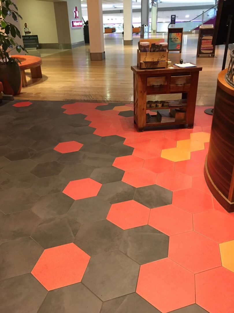 Restaurant Anti Skid Floor Designed With Tiles