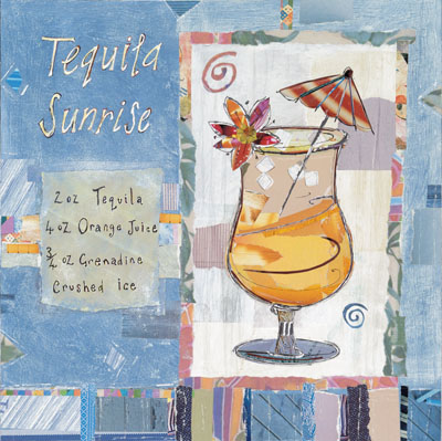 Tequila Sunrise By Artist Elizabeth Pope