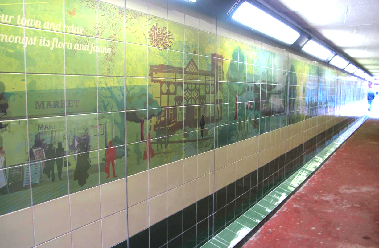 The Cannock Underpass Designed With Tiles