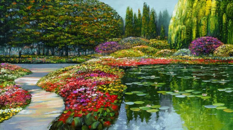 Colors Of Giverny By Artist Howard Behrens