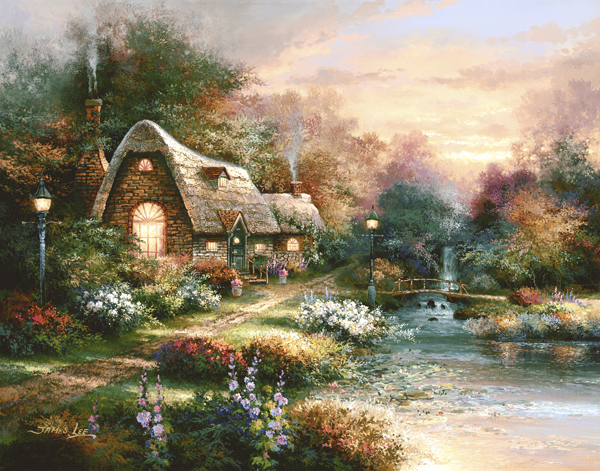 Country Quiet By James Lee - Tile Mural Creative Arts