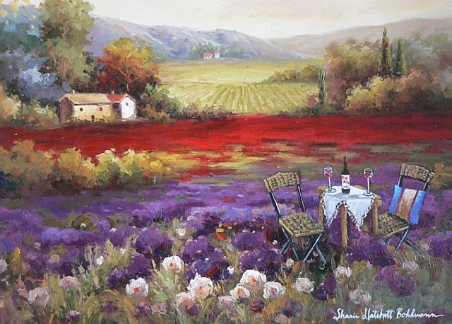 Fields Of Romance By Sh - Tile Mural Creative Arts
