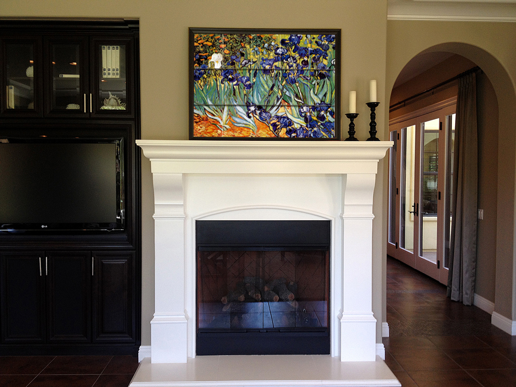 Fireplace Installation - Tile Mural Creative Arts