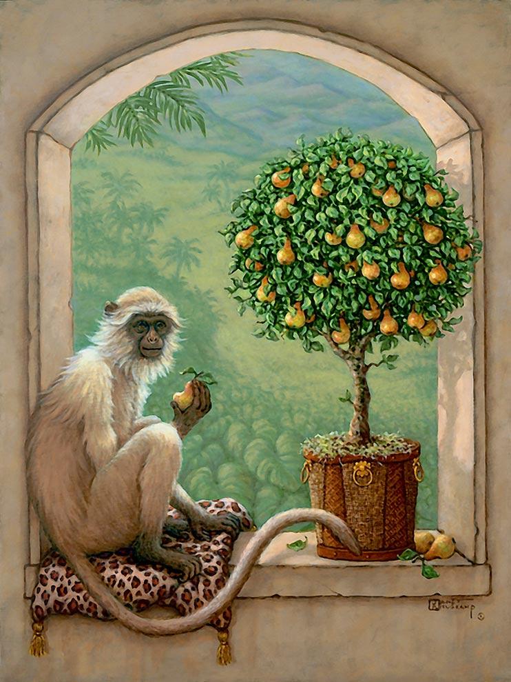 The Monkey Pear Tree Window By Janet Kruskamp