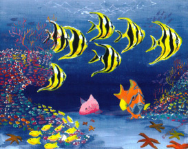 The Orange Fish By Artist Richard Enfantino