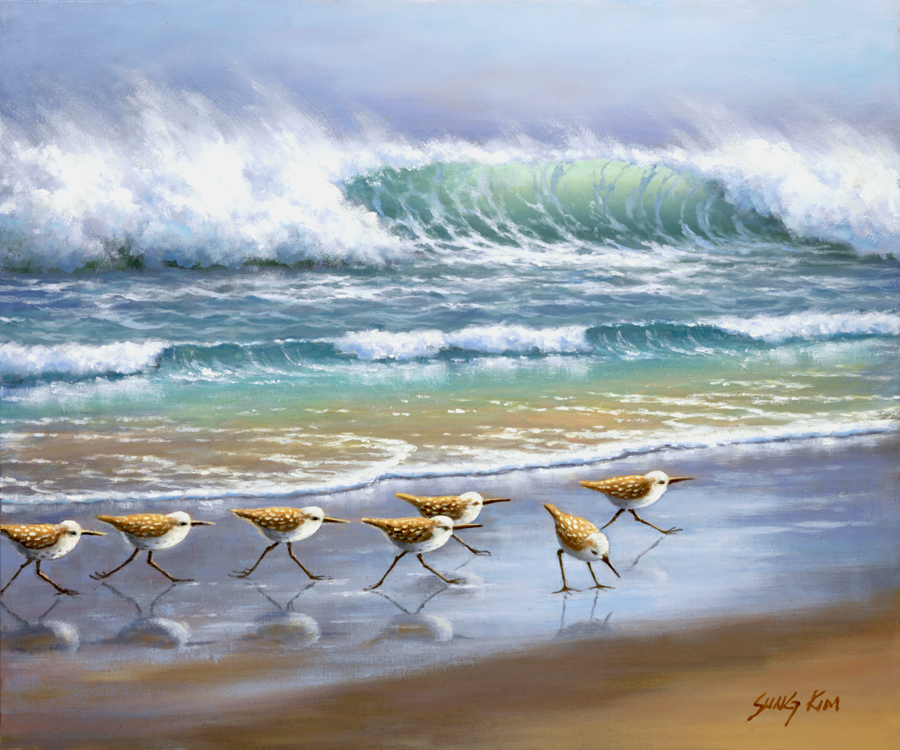 Piper Wave By Sung Kim - Tile Mural Creative Arts