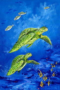 The Sea Turtles By Artist Richard Enfantino