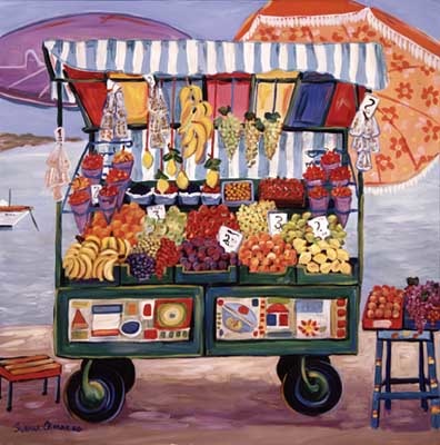Seaside Market By Artist Suzanne Etienne