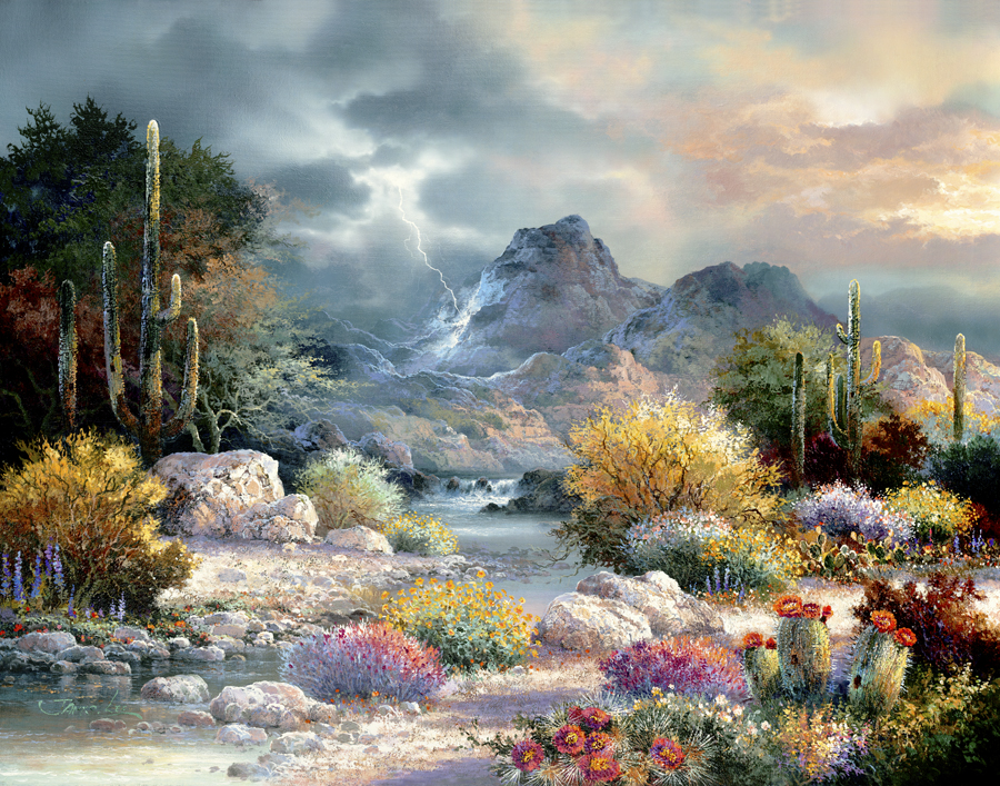 Springtime Valley By James - Tile Mural Creative Arts