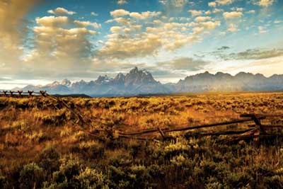 The Wyoming Morning By Artist Robert Dawson