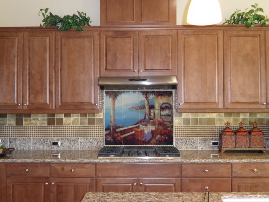 The Beautiful Kitchen Backsplash - Tile Mural Creative Arts